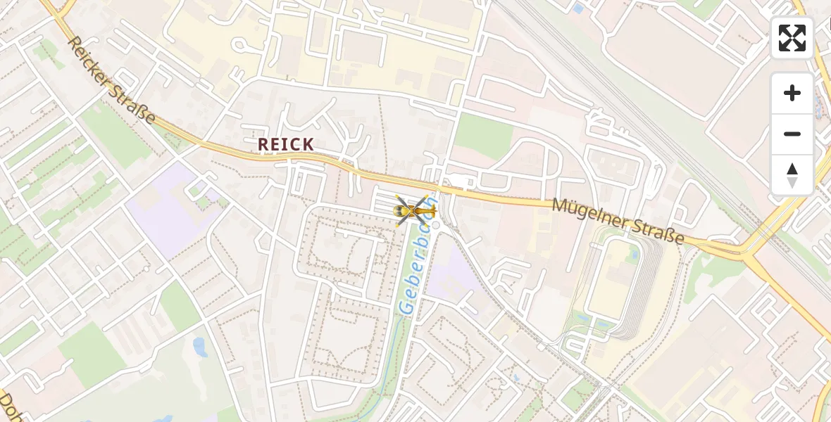 Flugroute Rettungshubschrauber Dresden - Dresden, 15 April 2026, 13:55
