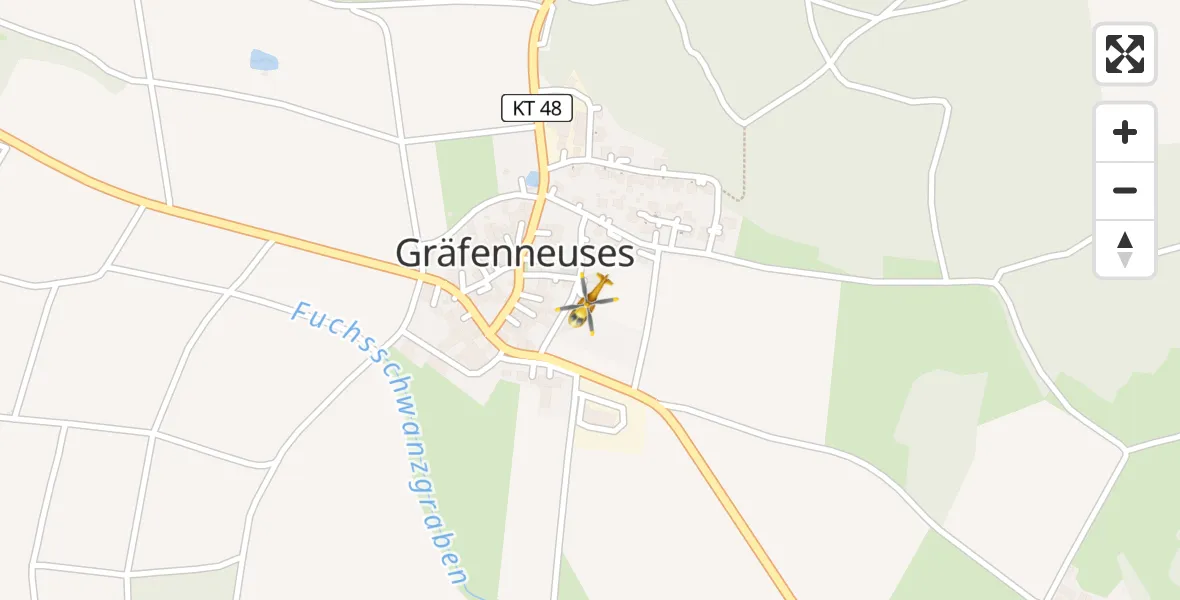 Flugroute Rettungshubschrauber Geiselwind - Geiselwind, 15 April 2026, 14:55