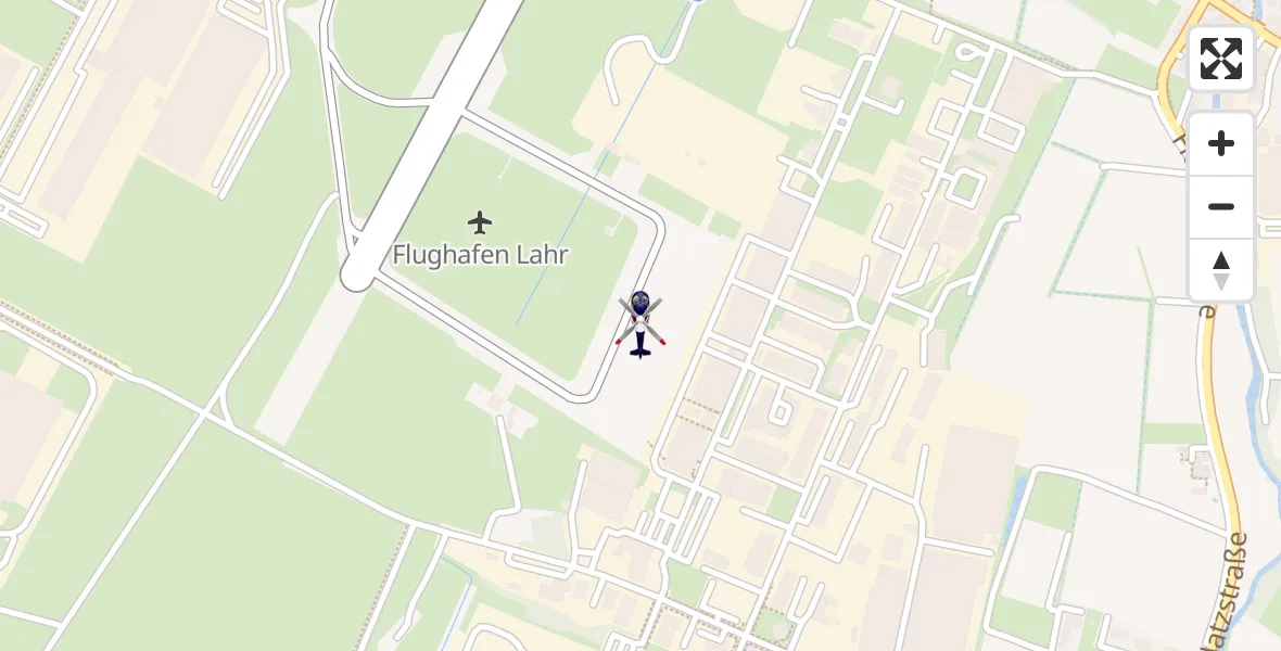 Flugroute Polizeihubschrauber Lahr Flughafen - Lahr Flughafen, 15 April 2026, 15:03