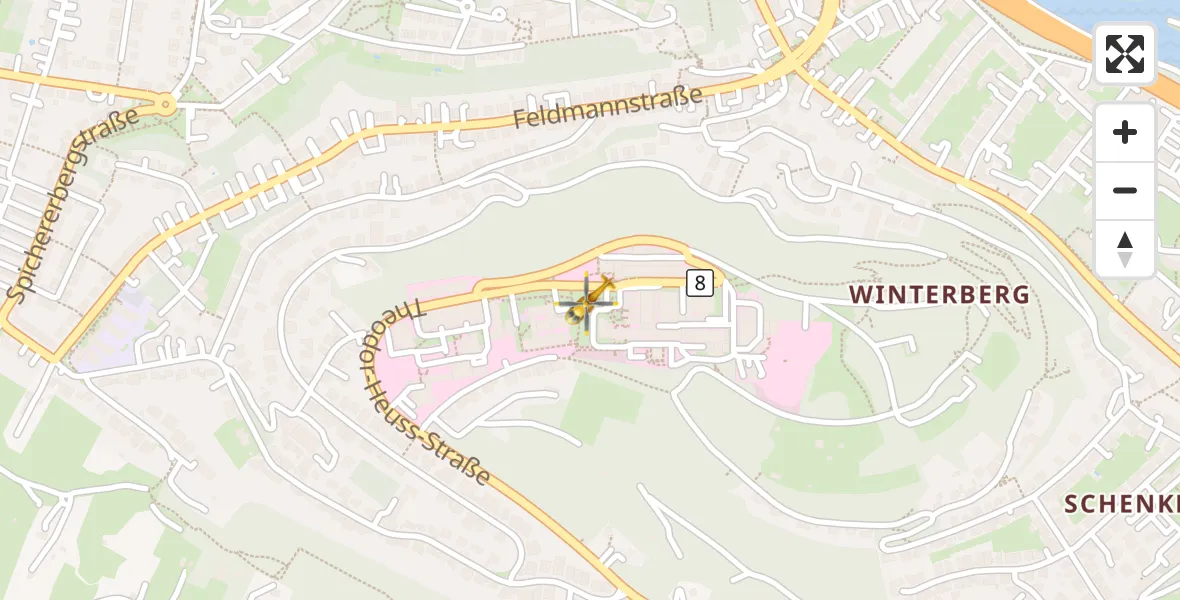 Flugroute Rettungshubschrauber Saarbrücken - Saarbrücken, 15 April 2026, 15:14