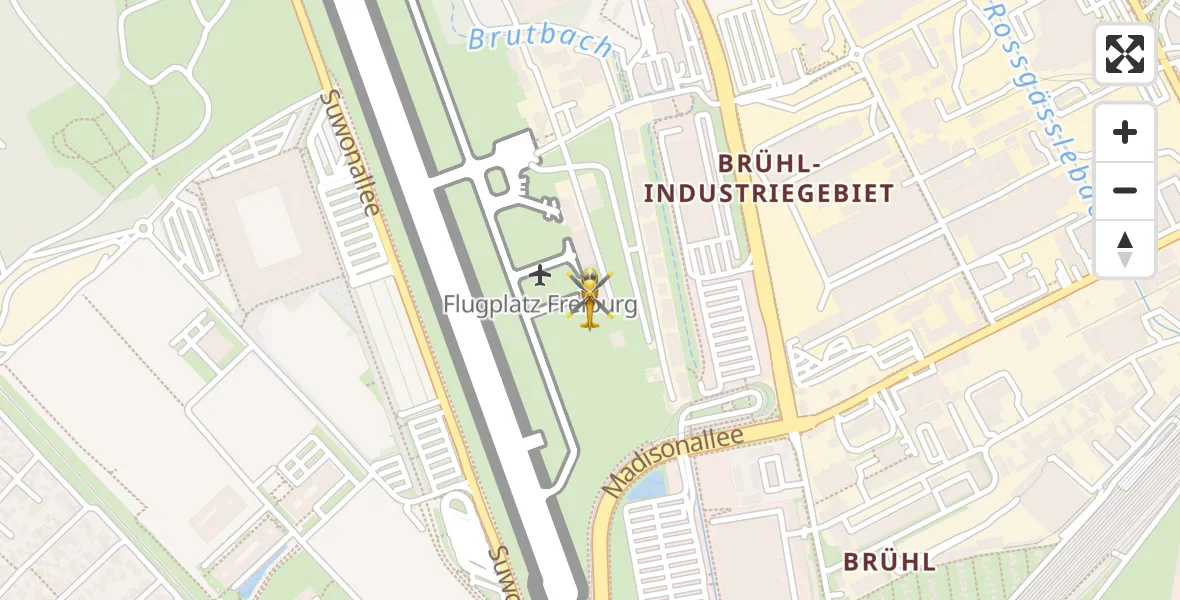 Flugroute Rettungshubschrauber Freiburg im Breisgau Flugplatz - Freiburg im Breisgau Flugplatz, 15 April 2026, 15:26