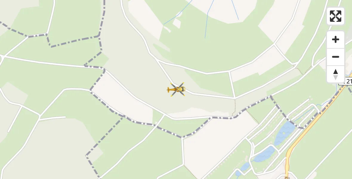 Flugroute Rettungshubschrauber Dreis-Brück - Dreis-Brück, 15 April 2026, 16:03