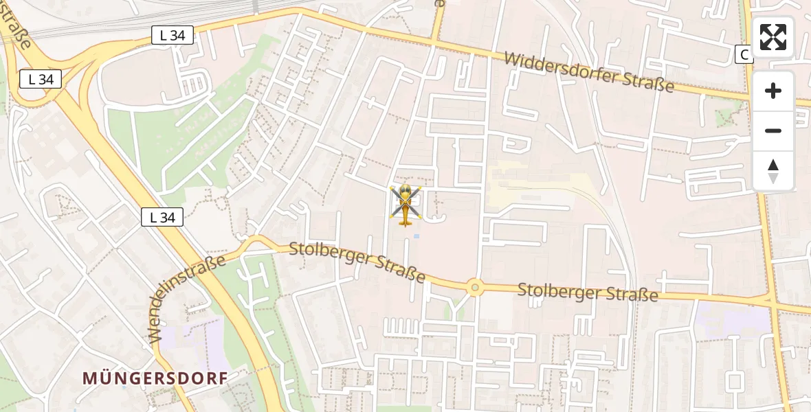 Flugroute Rettungshubschrauber Köln - Köln, 15 April 2026, 16:46