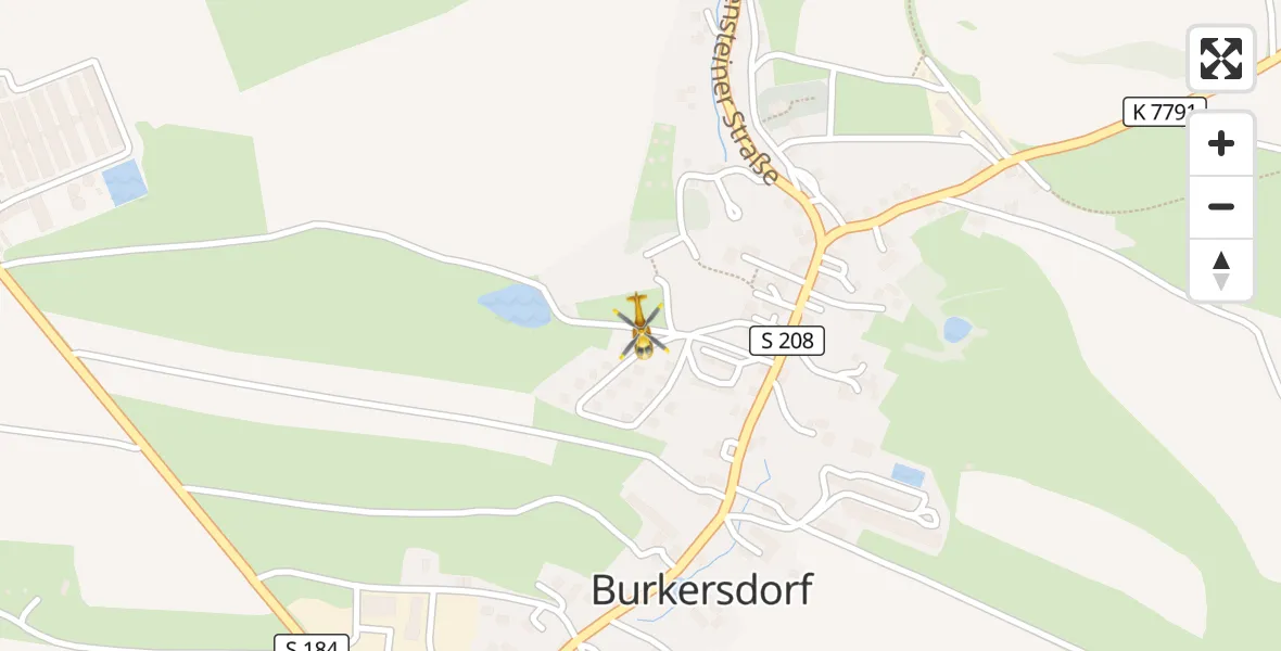 Flugroute Rettungshubschrauber Frauenstein - Frauenstein, 15 April 2026, 17:46