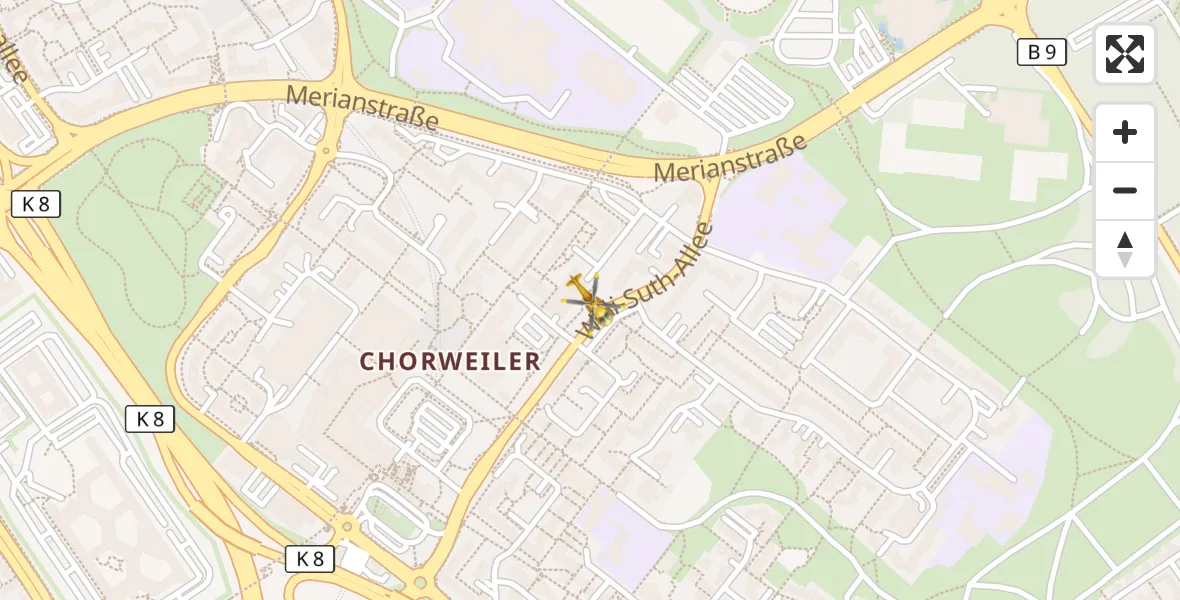 Flugroute Rettungshubschrauber Köln - Köln, 15 April 2026, 19:32