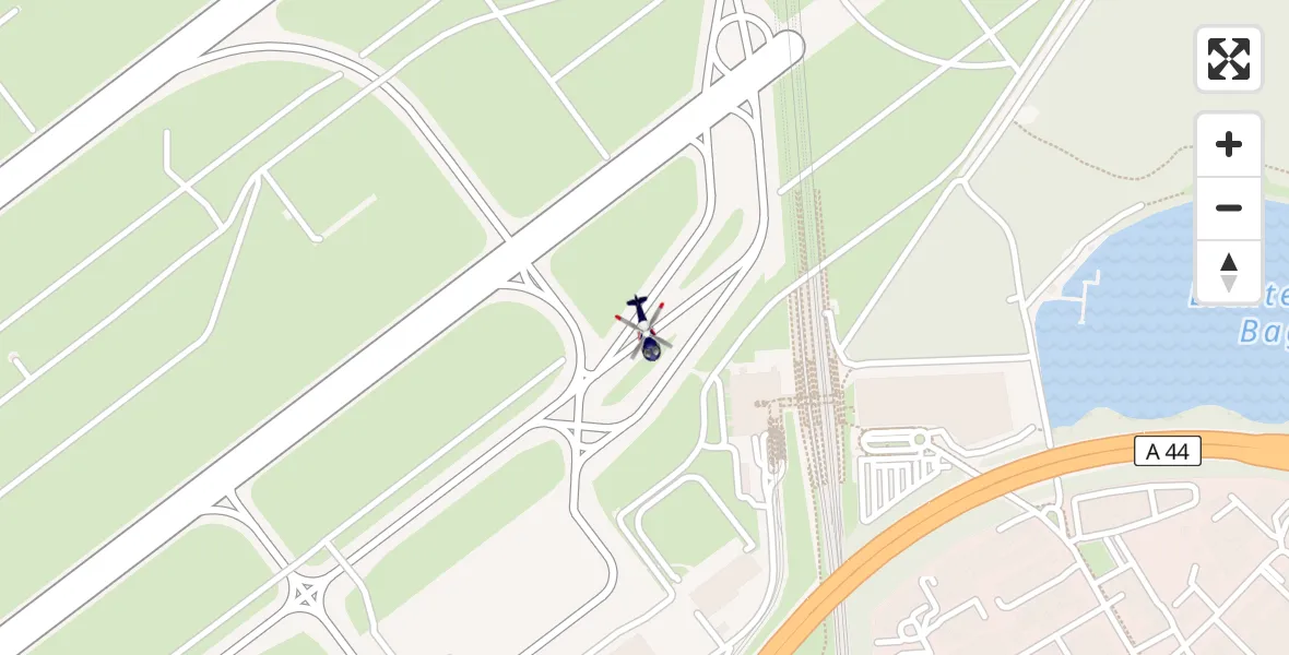 Flugroute Polizeihubschrauber Düsseldorf Flughafen - Düsseldorf Flughafen, 15 April 2026, 20:41