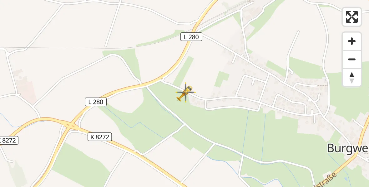 Flugroute Rettungshubschrauber Ostrach - Ostrach, 16 April 2026, 00:07