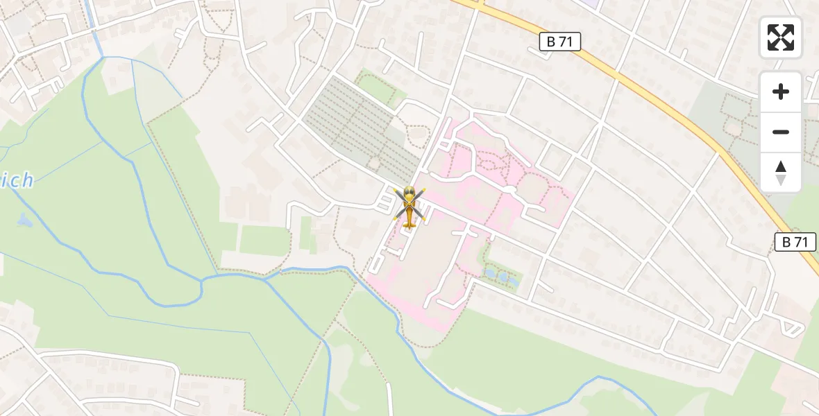 Flugroute Rettungshubschrauber Rotenburg (Wümme) - Rotenburg (Wümme), 16 April 2026, 00:35
