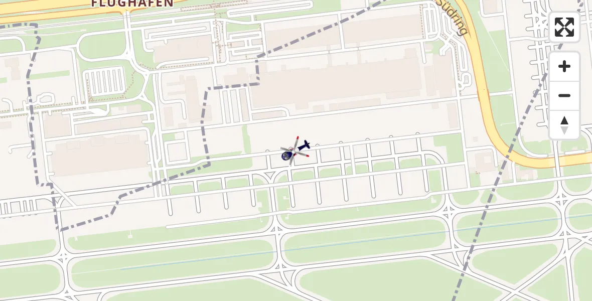 Flugroute Polizeihubschrauber München Flughafen - München Flughafen, 16 April 2026, 04:17