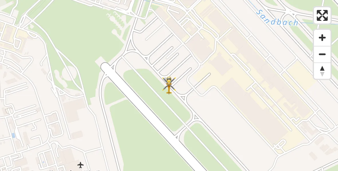 Flugroute Rettungshubschrauber Köln Bonn Flughafen - Köln Bonn Flughafen, 16 April 2026, 04:54