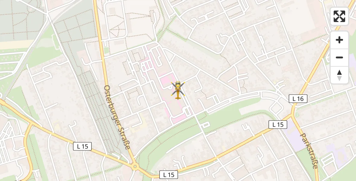 Flugroute Rettungshubschrauber Stendal - Stendal, 16 April 2026, 08:12