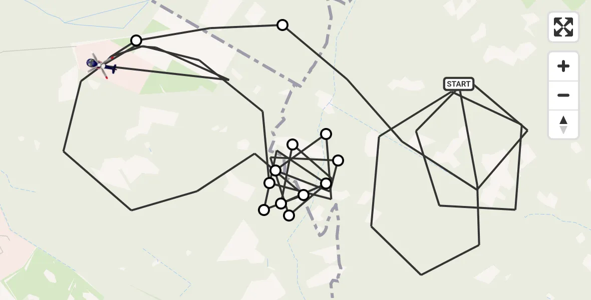Flugroute Polizeihubschrauber Alfter - Swisttal, 16 April 2026, 08:35