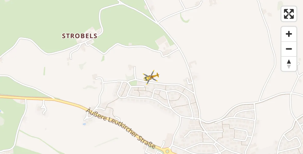Flugroute Rettungshubschrauber Altusried - Altusried, 16 April 2026, 09:17