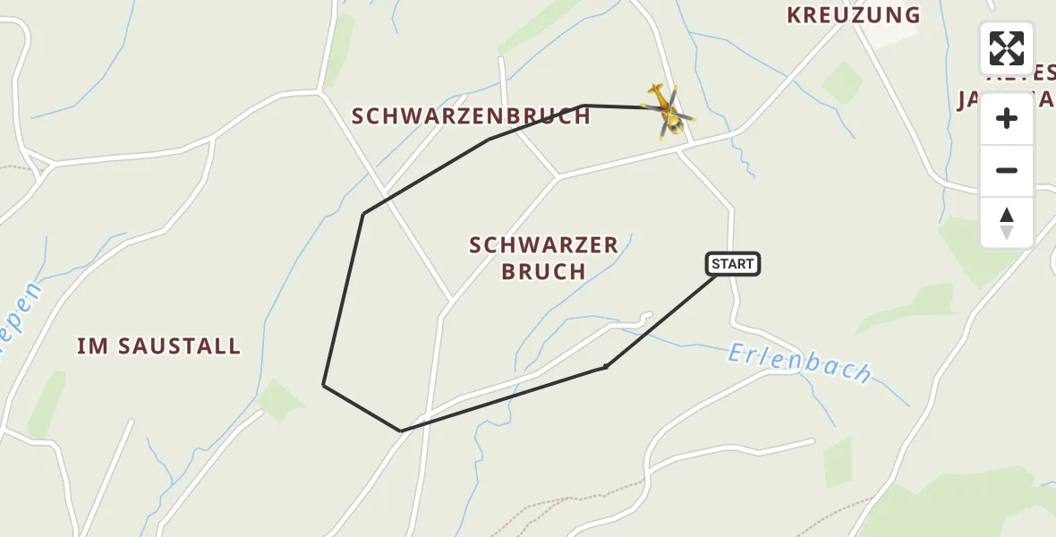 Flugroute Ambulanzhubschrauber Arnsberg - Arnsberg, 16 April 2026, 09:50