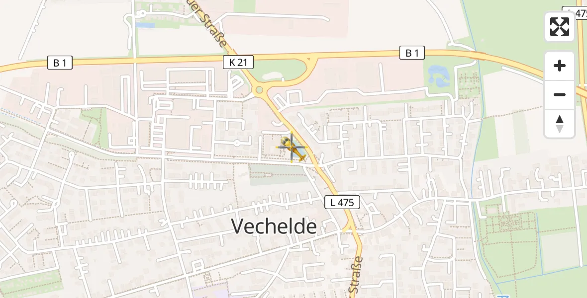 Flugroute Rettungshubschrauber Vechelde - Vechelde, 16 April 2026, 10:19
