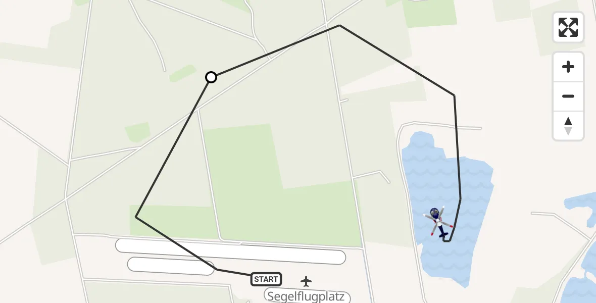 Flugroute Polizeihubschrauber Wilsche Segelflugfeld - Gifhorn, 16 April 2026, 11:24