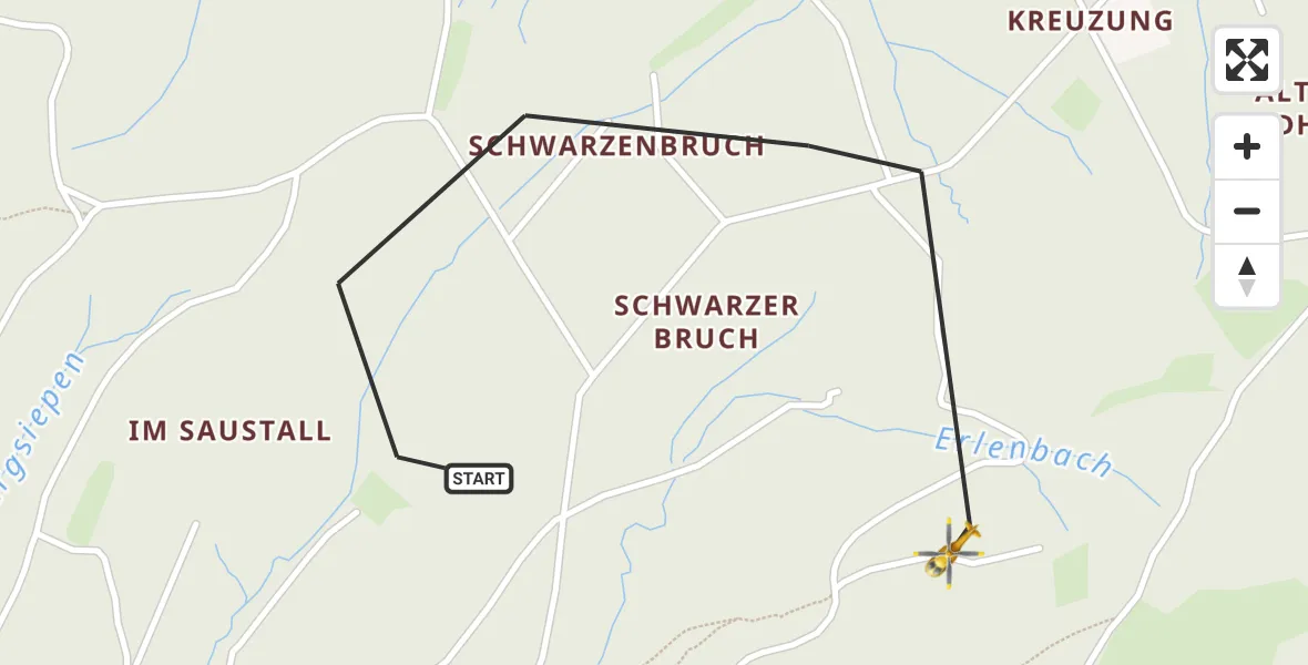 Flugroute Ambulanzhubschrauber Arnsberg - Arnsberg, 16 April 2026, 11:28