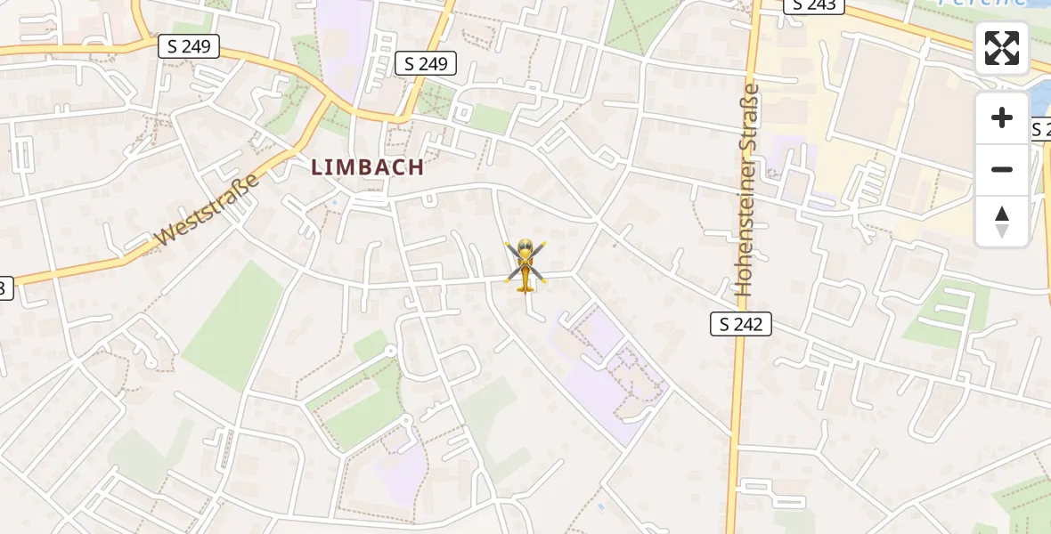 Flugroute Rettungshubschrauber Limbach-Oberfrohna - Limbach-Oberfrohna, 16 April 2026, 12:34