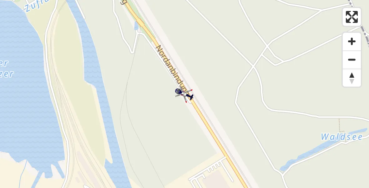 Flugroute Polizeihubschrauber Eisenhüttenstadt - Eisenhüttenstadt, 16 April 2026, 13:23