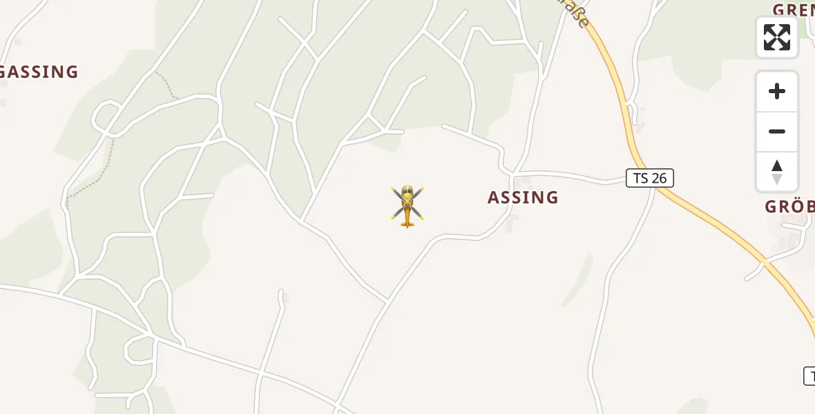 Flugroute Rettungshubschrauber Taching a.See - Taching a.See, 16 April 2026, 13:34