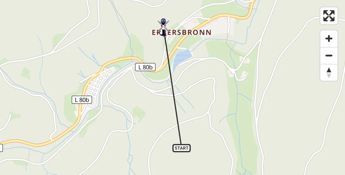 Flugroute Polizeihubschrauber Forbach - Forbach, 16 April 2026, 14:01