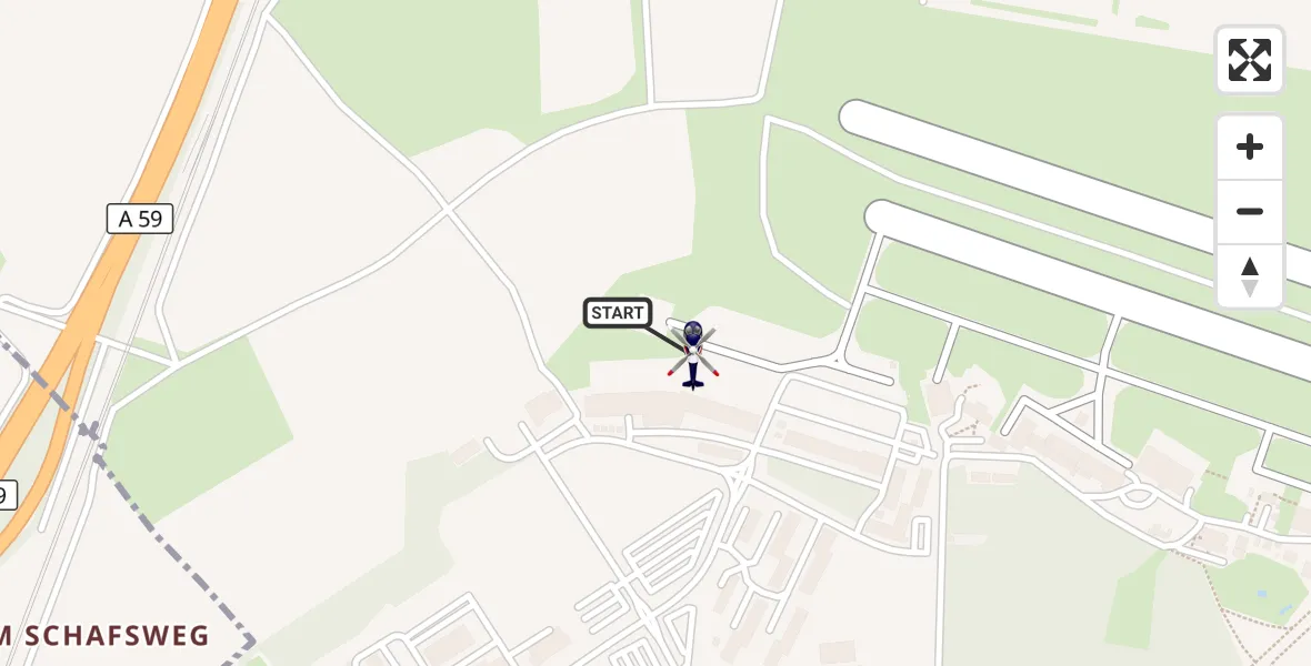 Flugroute Polizeihubschrauber Sankt Augustin - Sankt Augustin, 16 April 2026, 15:03