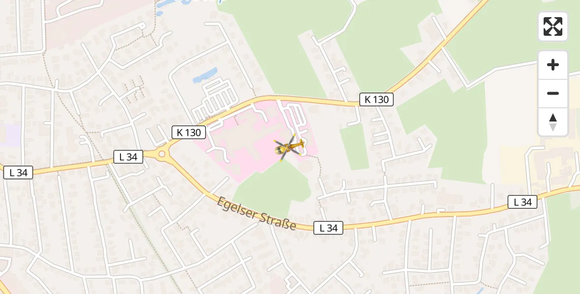Flugroute Rettungshubschrauber Aurich - Aurich, 16 April 2026, 15:56