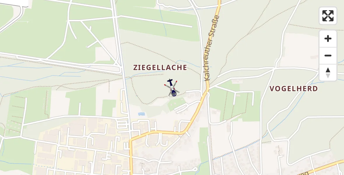 Flugroute Polizeihubschrauber Flughafen Nuremberg - Flughafen Nuremberg, 16 April 2026, 21:54