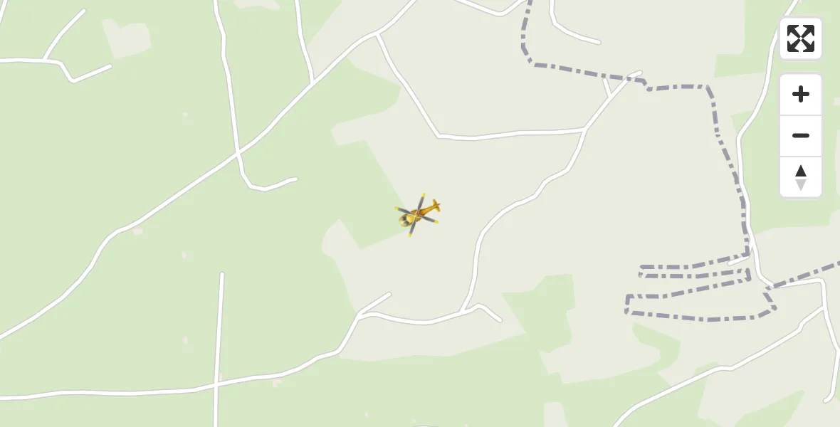 Flugroute Rettungshubschrauber Unterthingau - Unterthingau, 16 April 2026, 22:07