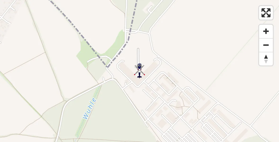 Flugroute Polizeihubschrauber Ahrensfelde Hubschrauberlandeplatz - Ahrensfelde Hubschrauberlandeplatz, 17 April 2026, 03:26