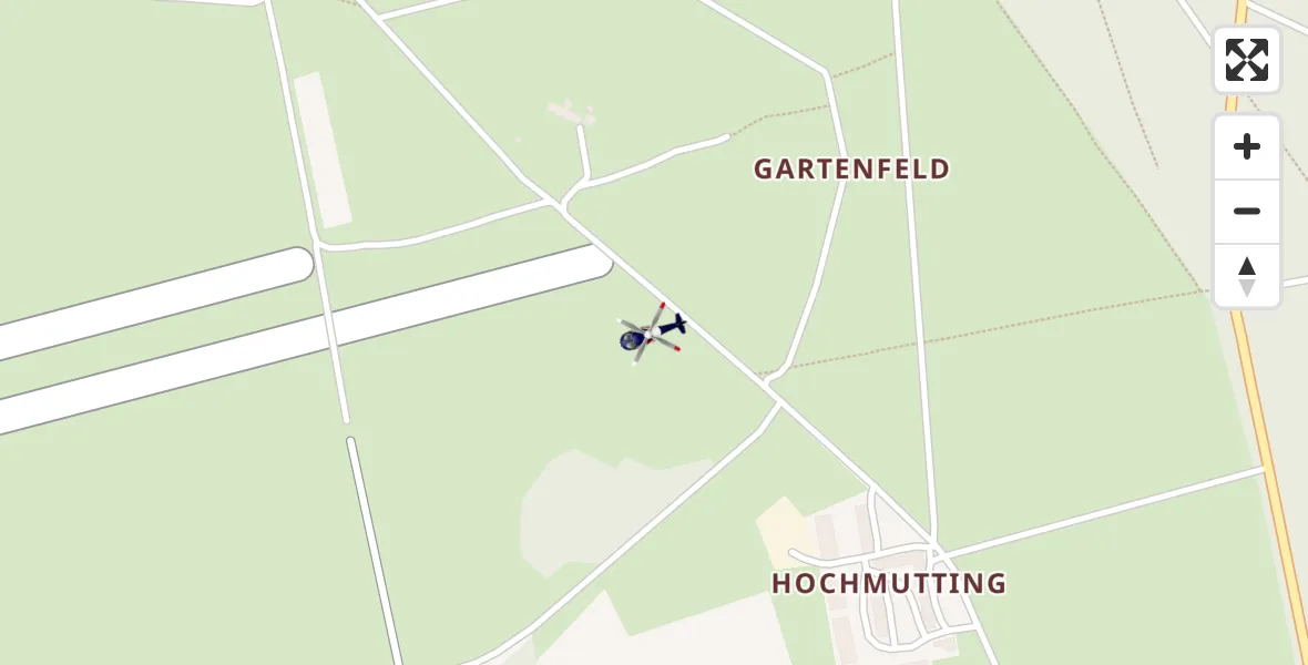 Flugroute Polizeihubschrauber Oberschleissheim Hubschrauberlandeplatz - Oberschleissheim Hubschrauberlandeplatz, 17 April 2026, 05:55