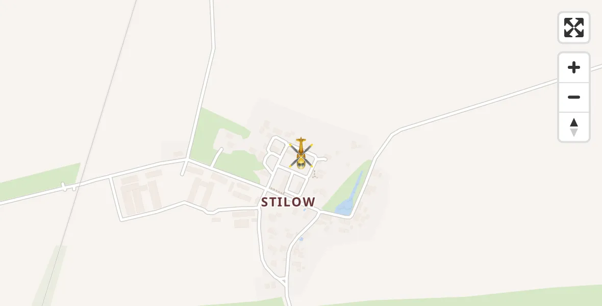 Flugroute Rettungshubschrauber Brünzow - Brünzow, 17 April 2026, 08:09