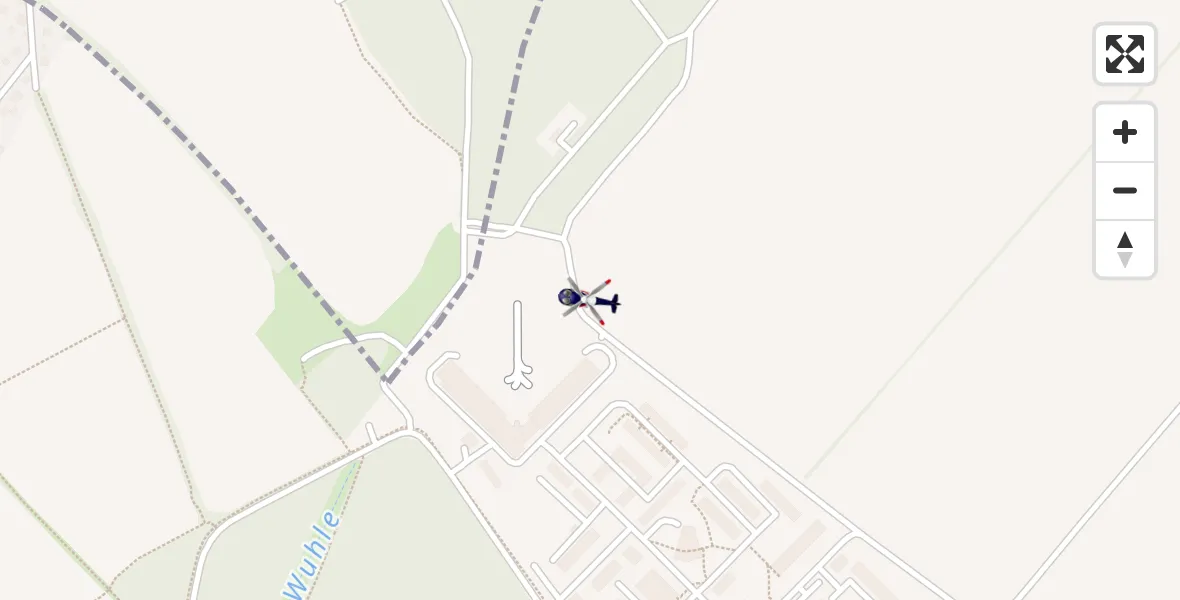 Flugroute Polizeihubschrauber Ahrensfelde Hubschrauberlandeplatz - Ahrensfelde Hubschrauberlandeplatz, 17 April 2026, 08:17