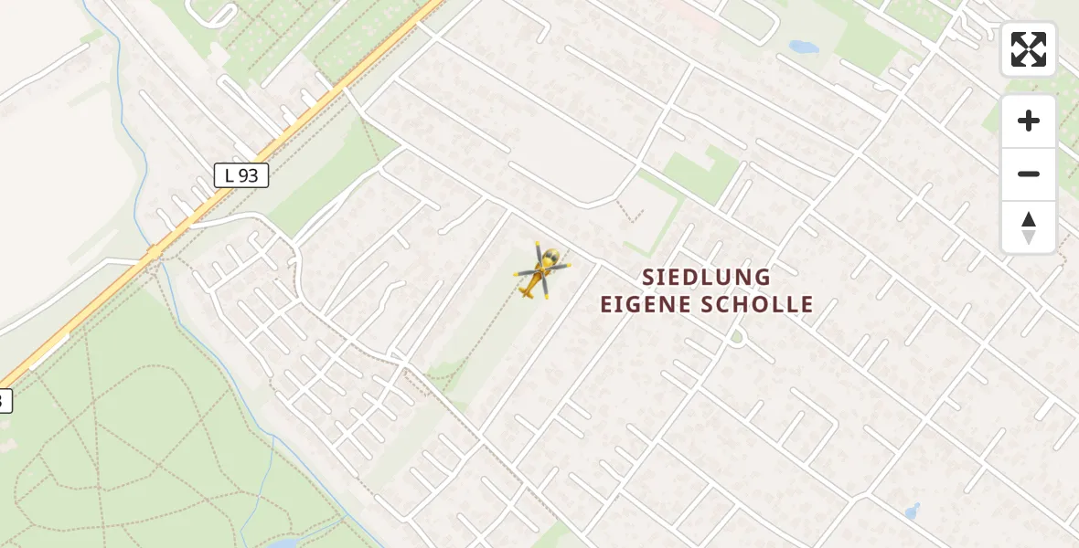 Flugroute Rettungshubschrauber Brandenburg an der Havel - Brandenburg an der Havel, 17 April 2026, 08:25