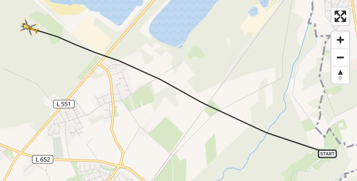 Flugroute Ambulanzhubschrauber Haltern am See - Haltern am See, 17 April 2026, 08:27