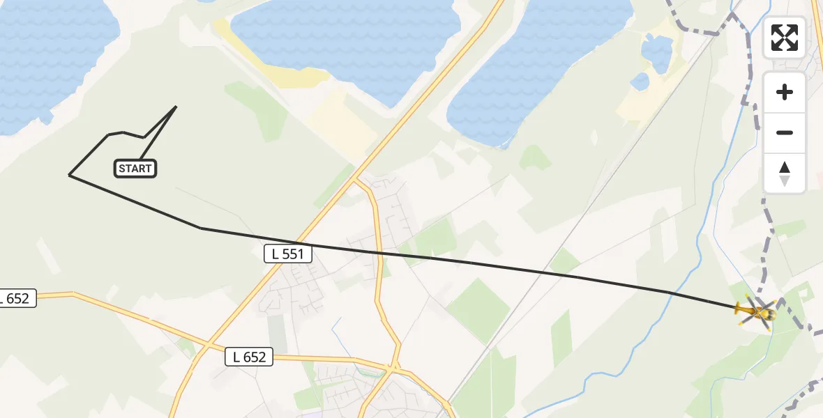 Flugroute Ambulanzhubschrauber Haltern am See - Haltern am See, 17 April 2026, 08:32