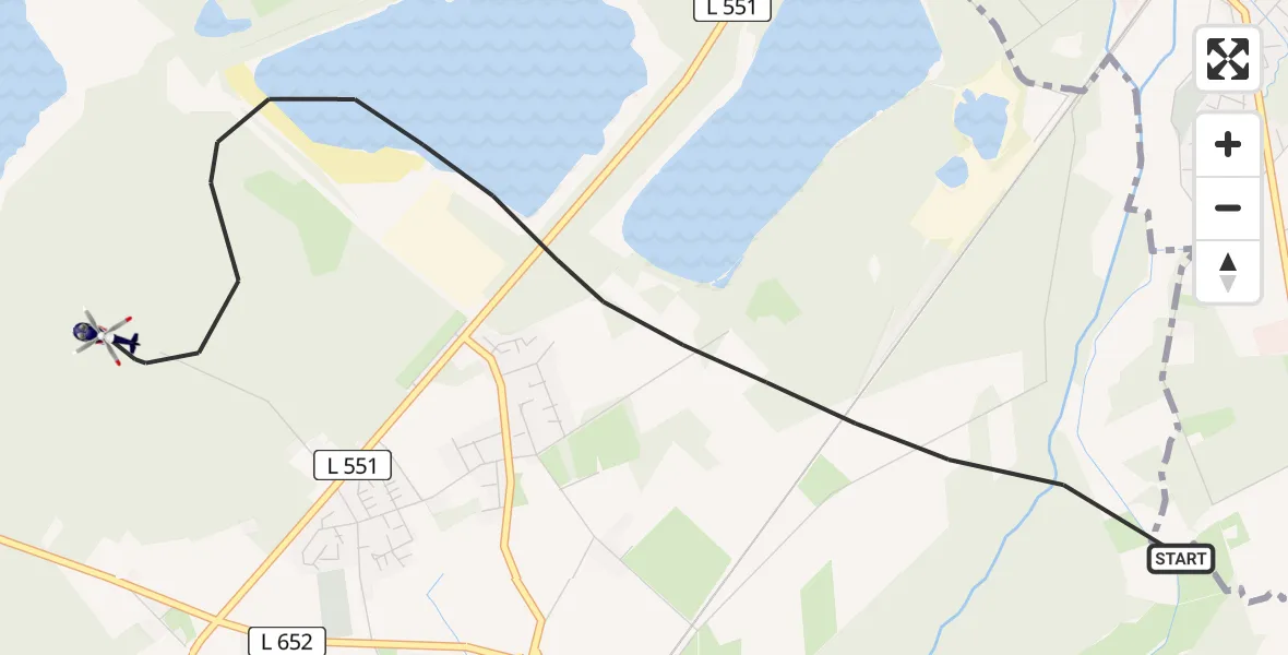 Flugroute Polizeihubschrauber Haltern am See - Haltern am See, 17 April 2026, 09:39