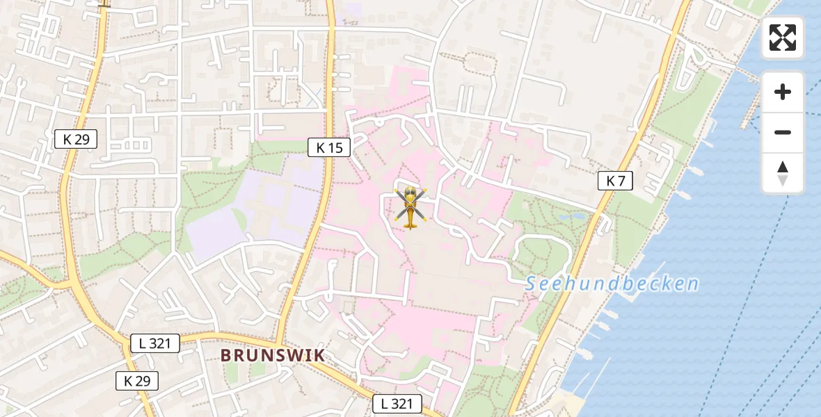 Flugroute Rettungshubschrauber Kiel - Kiel, 17 April 2026, 09:40