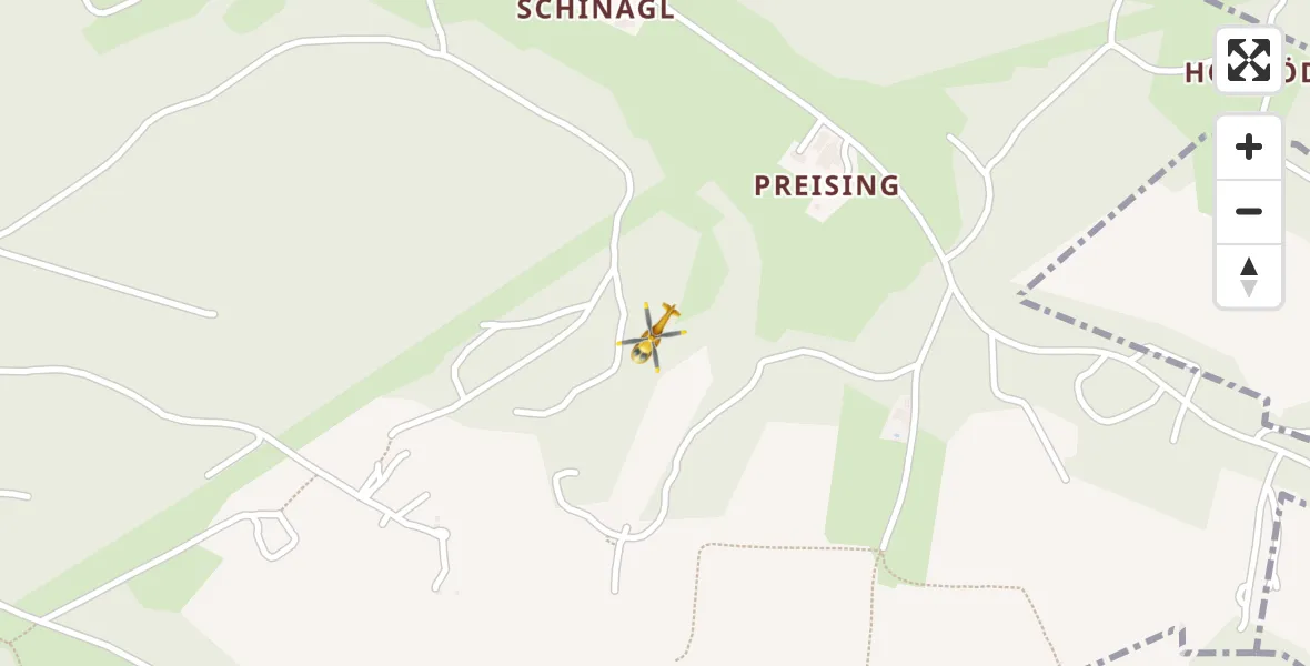 Flugroute Rettungshubschrauber Traunstein - Traunstein, 17 April 2026, 10:02