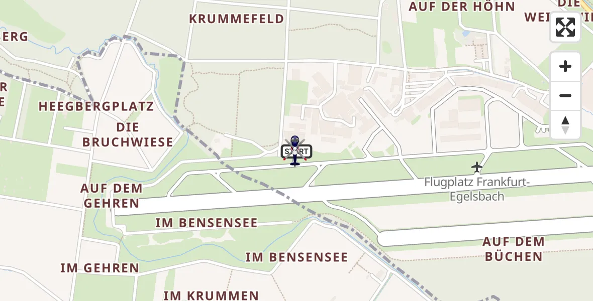 Flugroute Polizeihubschrauber Flughafen Frankfurt-Egelsbach - Flughafen Frankfurt-Egelsbach, 17 April 2026, 10:31