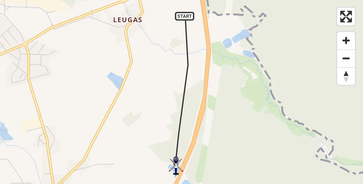 Flugroute Polizeihubschrauber Wiesau - Wiesau, 17 April 2026, 10:32
