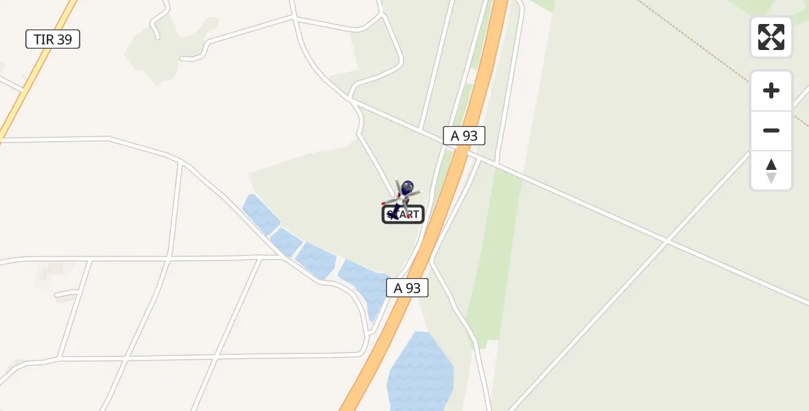 Flugroute Polizeihubschrauber Wiesau - Wiesau, 17 April 2026, 10:39