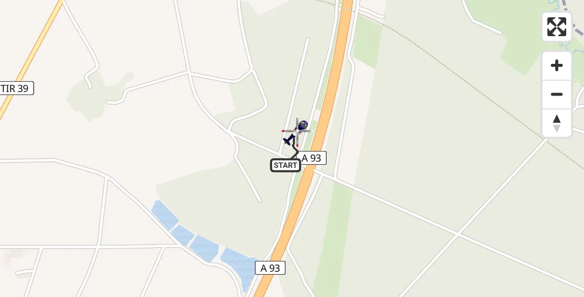 Flugroute Polizeihubschrauber Wiesau - Wiesau, 17 April 2026, 10:46