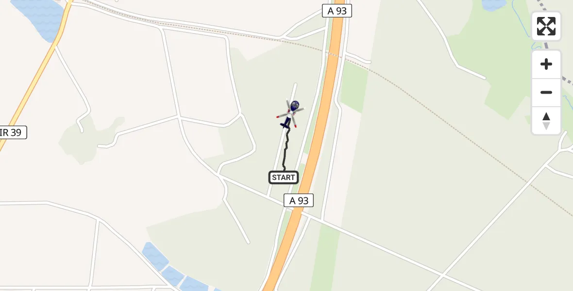 Flugroute Polizeihubschrauber Wiesau - Wiesau, 17 April 2026, 10:49