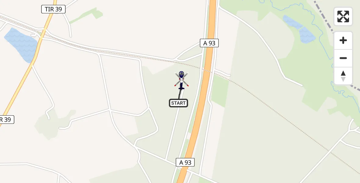 Flugroute Polizeihubschrauber Wiesau - Wiesau, 17 April 2026, 10:59