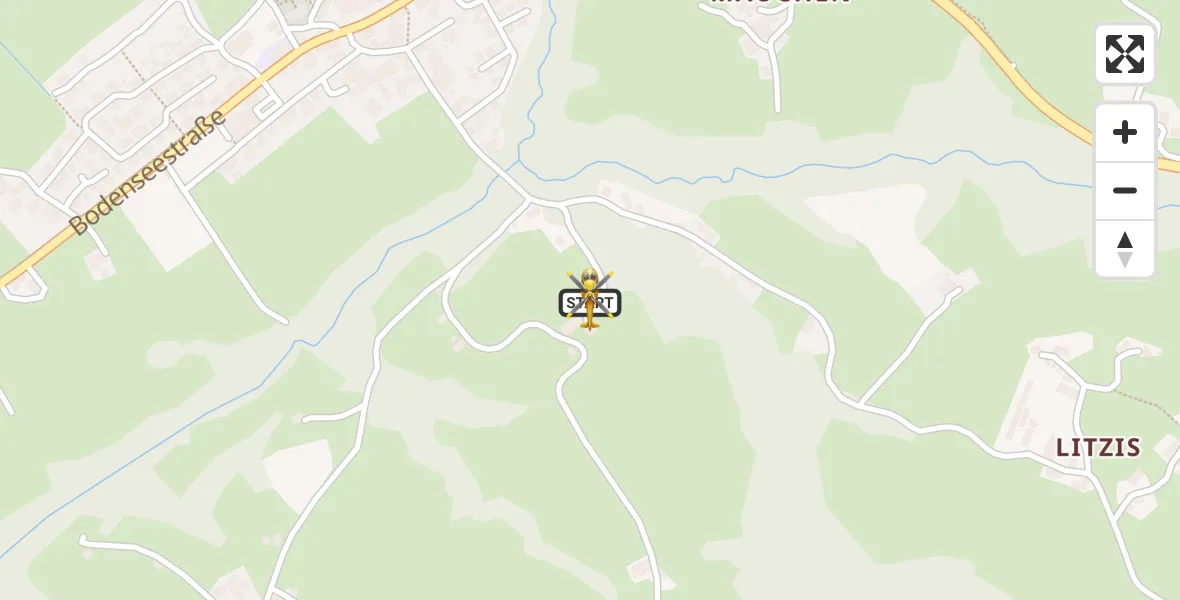 Flugroute Rettungshubschrauber Opfenbach - Opfenbach, 17 April 2026, 11:07
