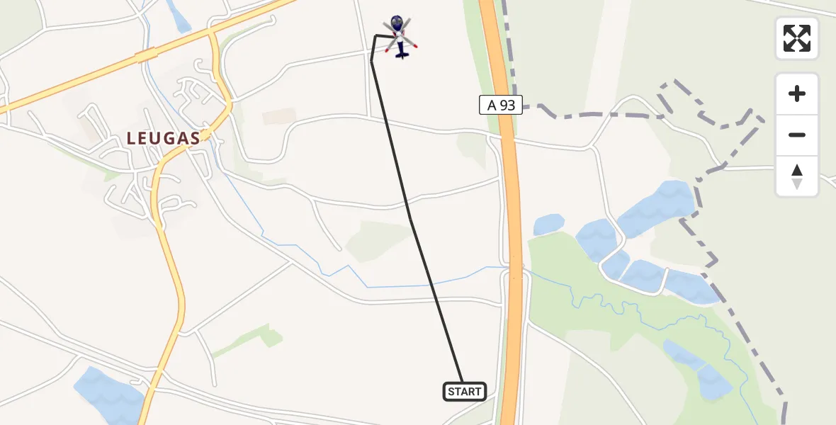 Flugroute Polizeihubschrauber Wiesau - Wiesau, 17 April 2026, 11:09