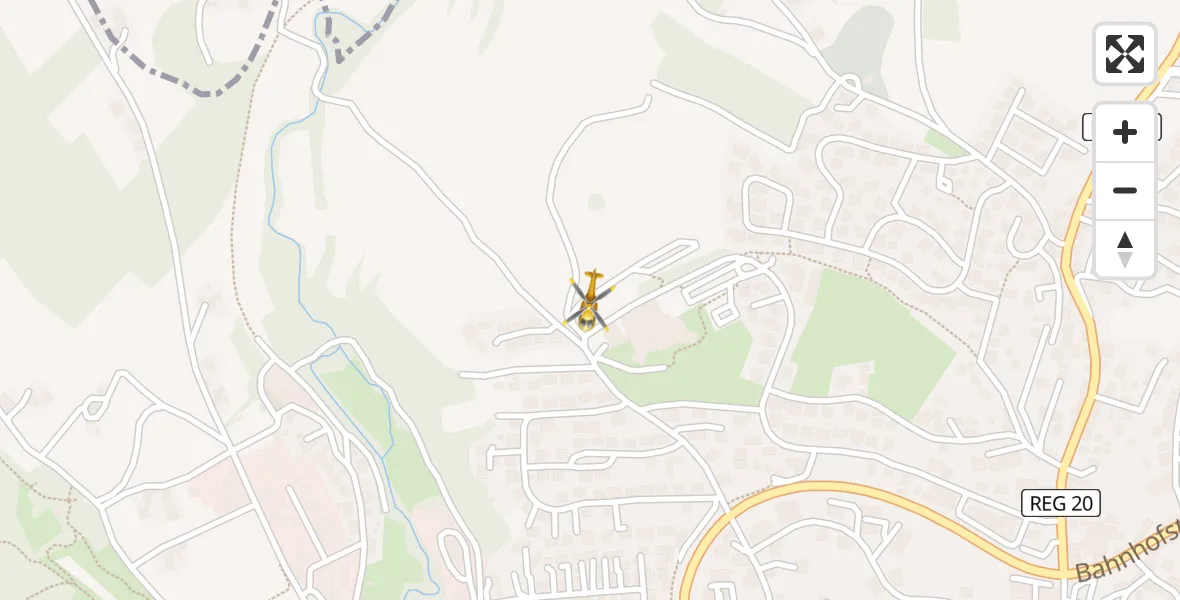 Flugroute Rettungshubschrauber Viechtach - Viechtach, 17 April 2026, 11:26