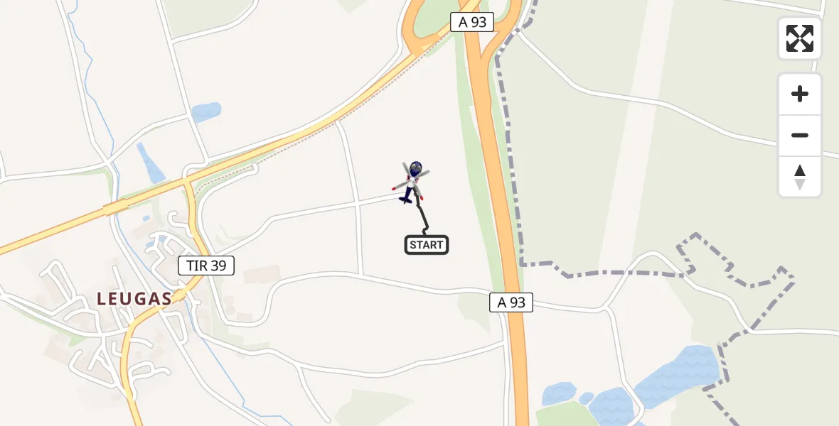 Flugroute Polizeihubschrauber Wiesau - Wiesau, 17 April 2026, 12:09