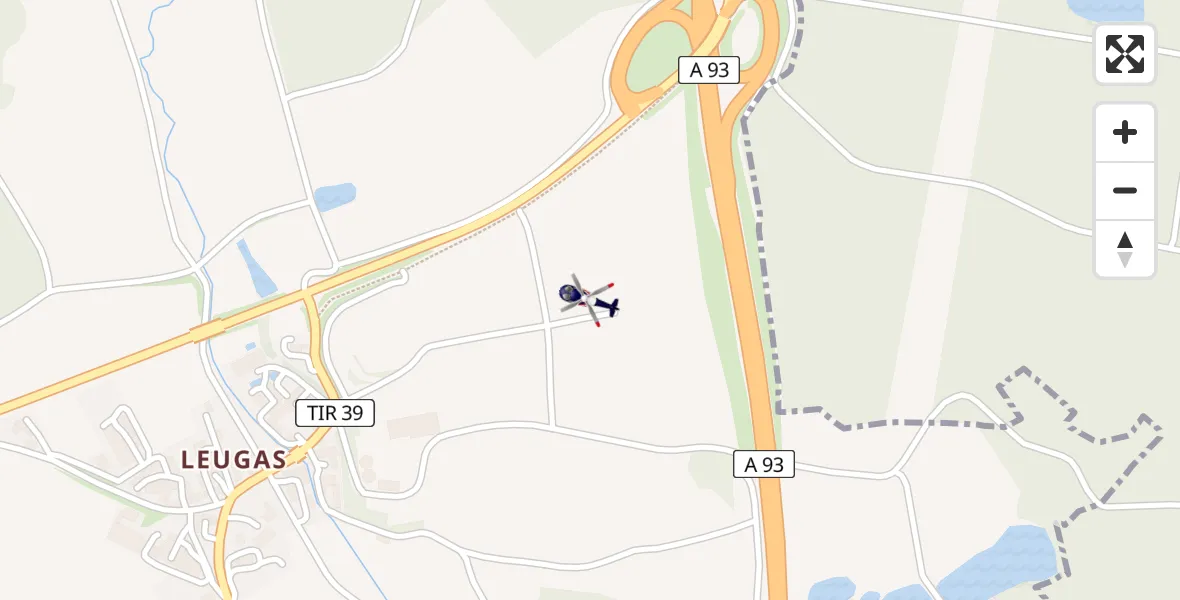 Flugroute Polizeihubschrauber Wiesau - Wiesau, 17 April 2026, 12:22